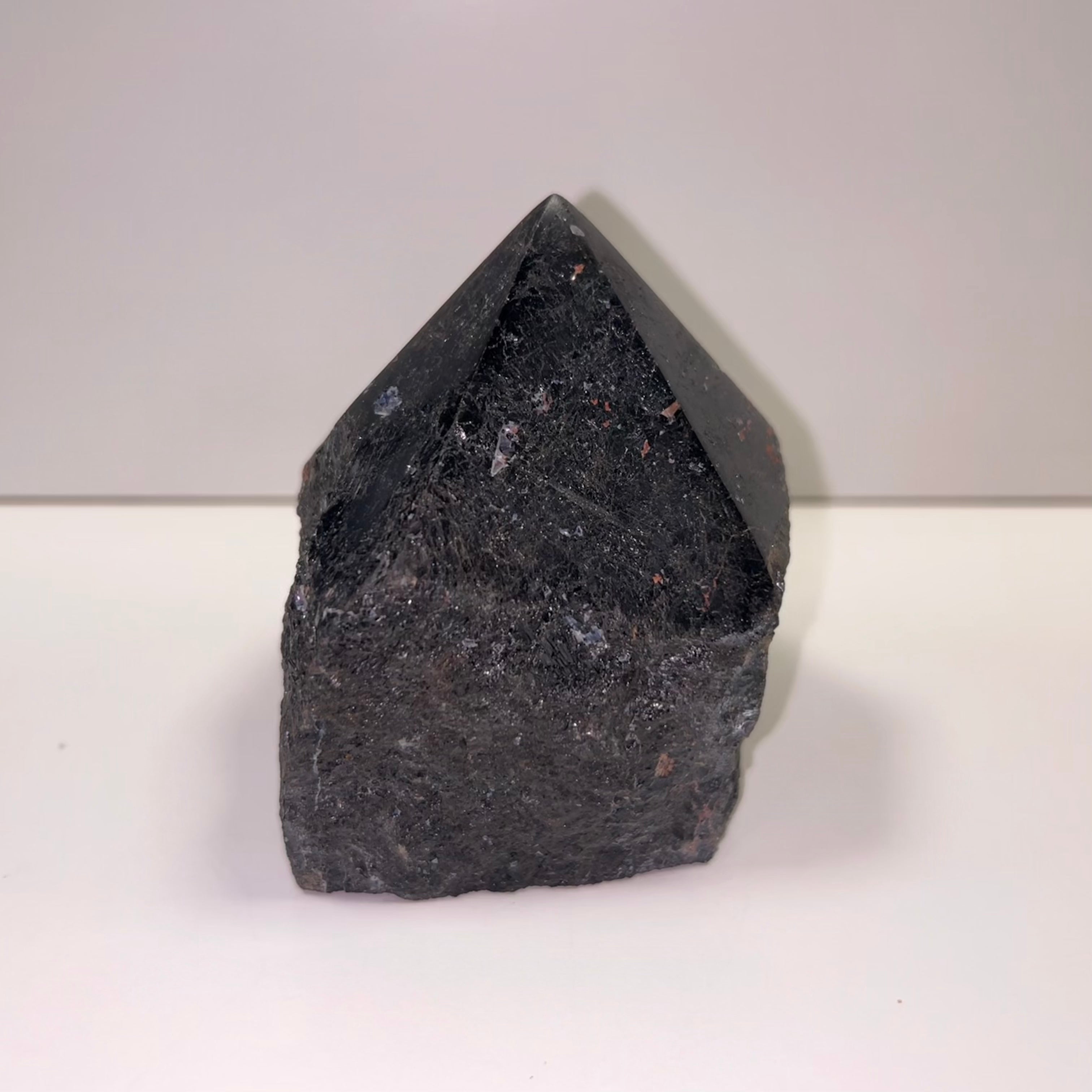Black Tourmaline Polished Top Point