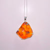 Amber Pendant & Chain