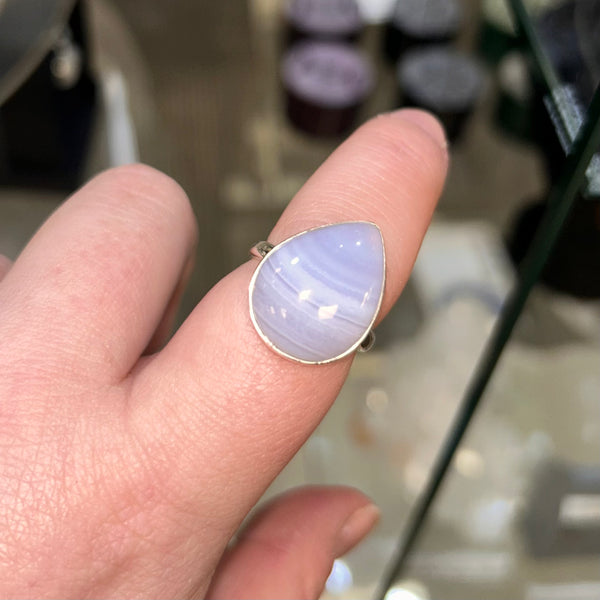 Blue Lace Agate Ring