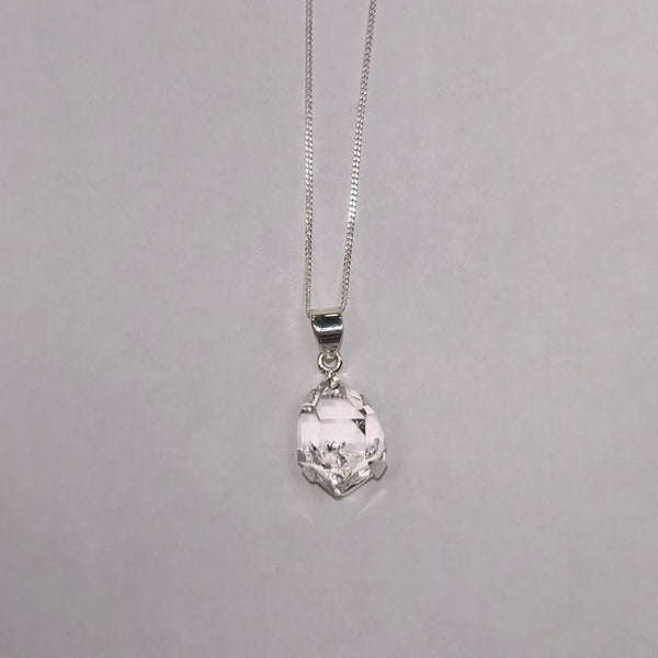 Herkimer Diamond Pendant & Chain