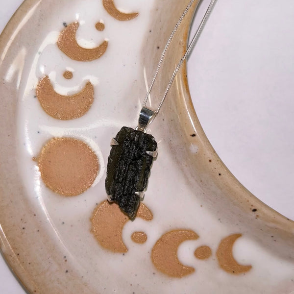 Moldavite Pendant & Chain