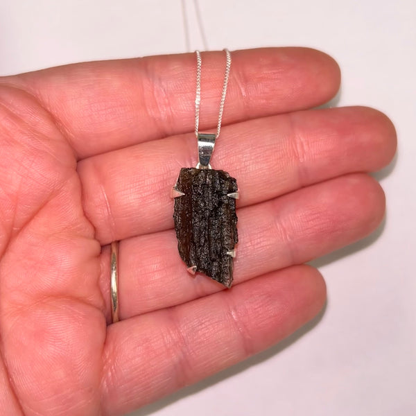 Moldavite Pendant & Chain