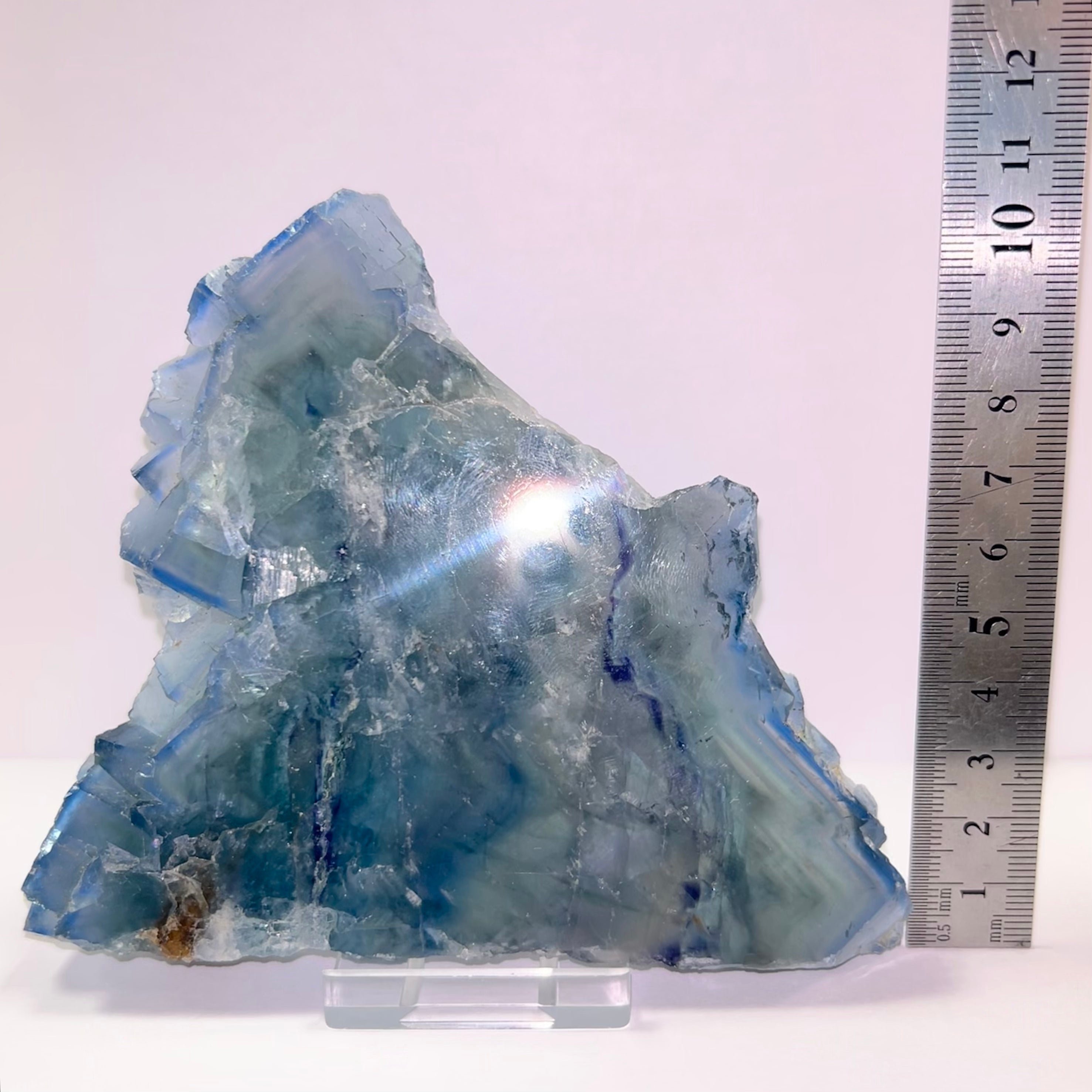 Blue Fluorite Slice