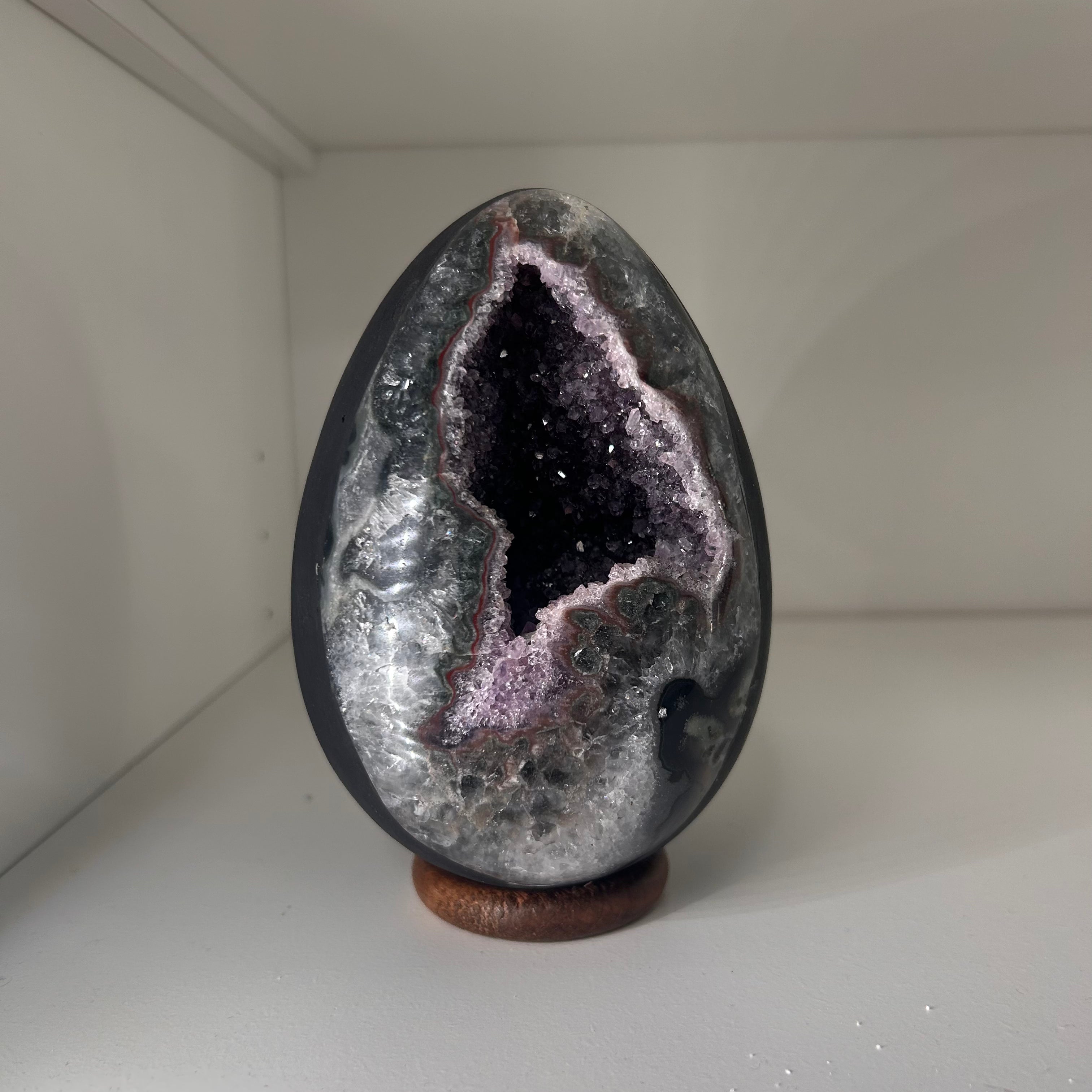 Amethyst Druze Egg