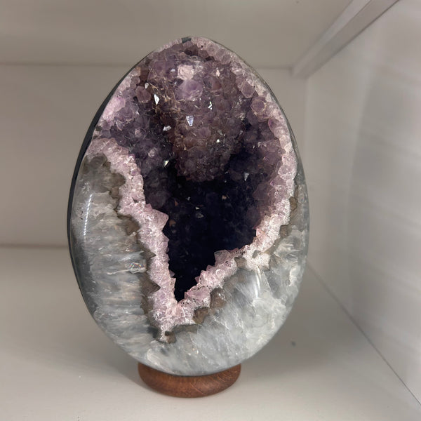 Amethyst Druze Egg