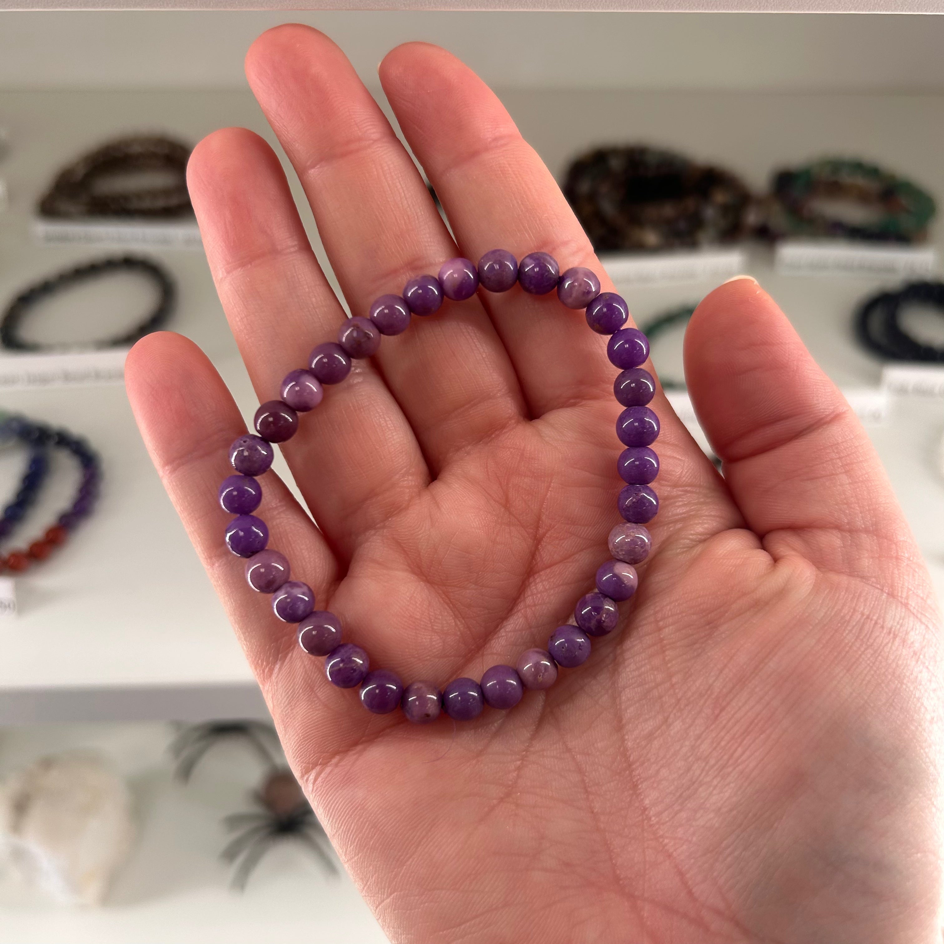 Lepidolite Bead Bracelet