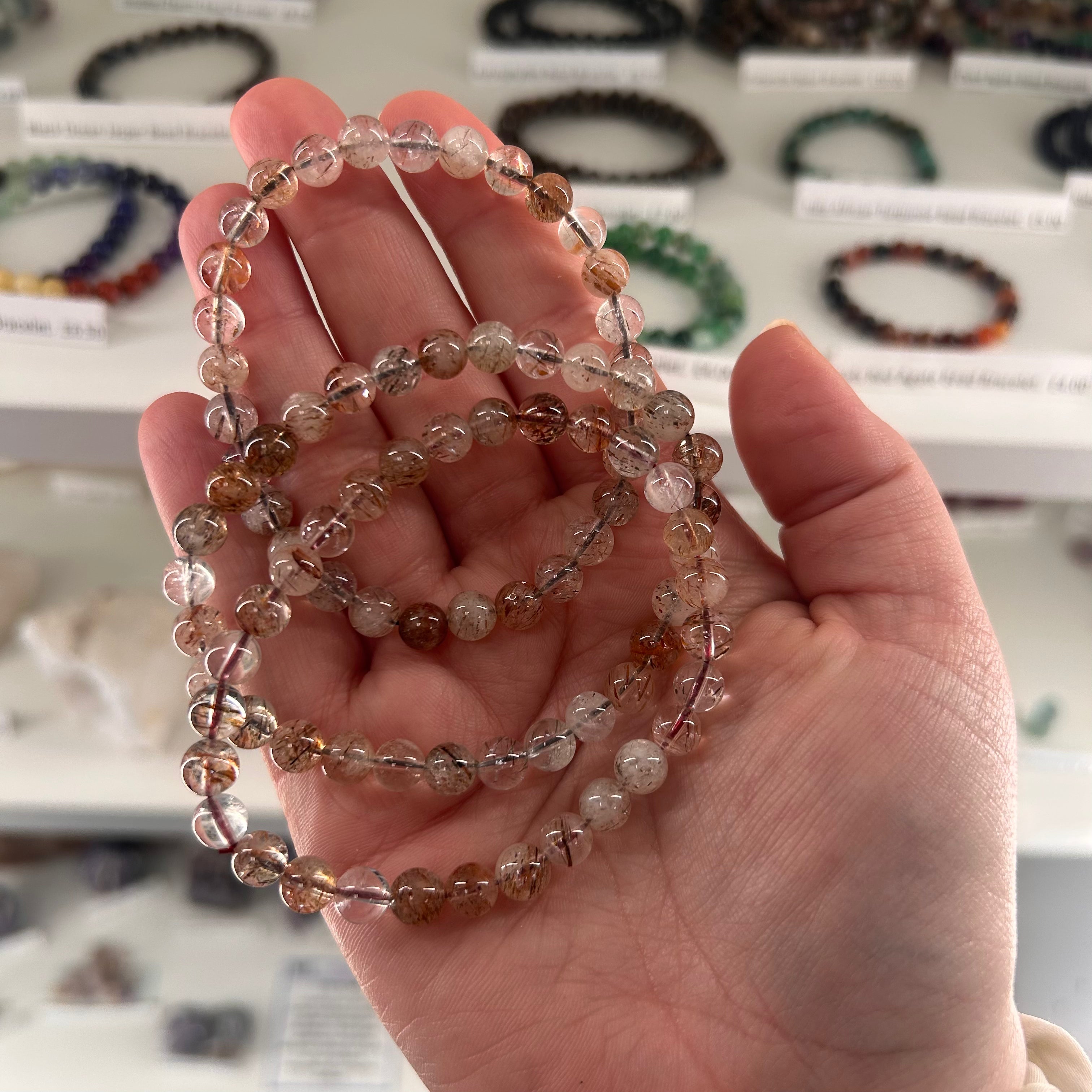 Garden Quartz Bead Bracelet
