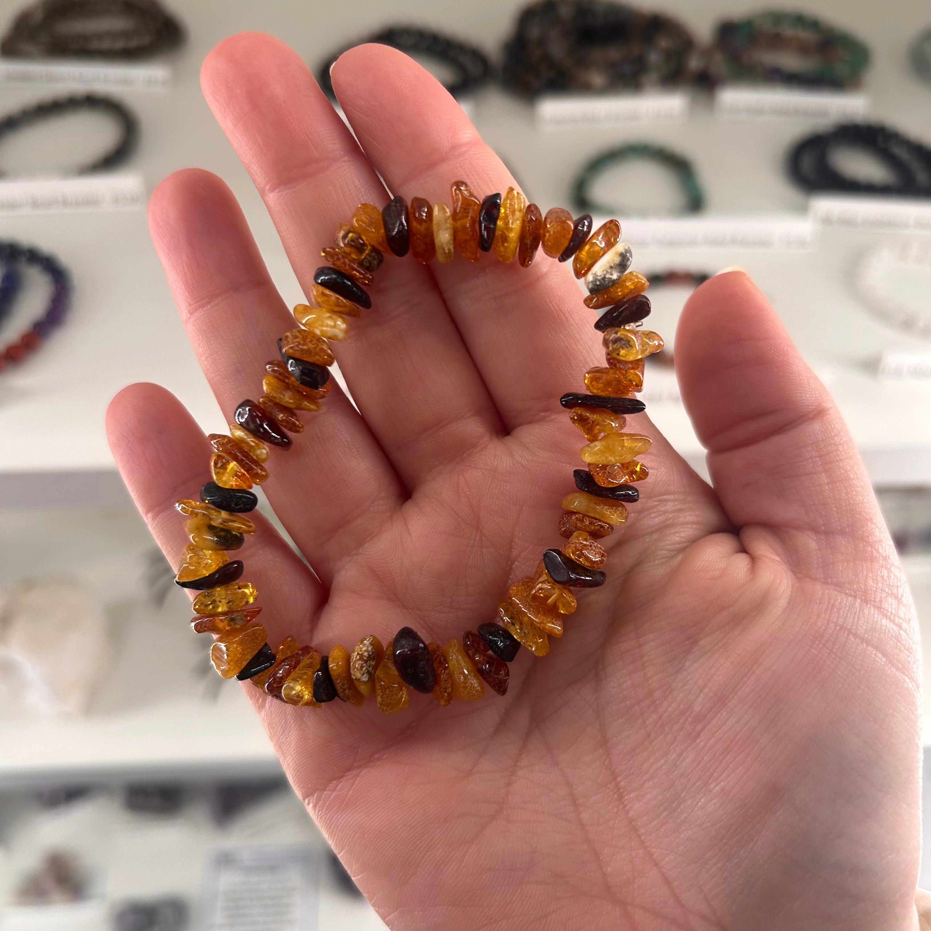 Baltic Amber Chip Bracelet