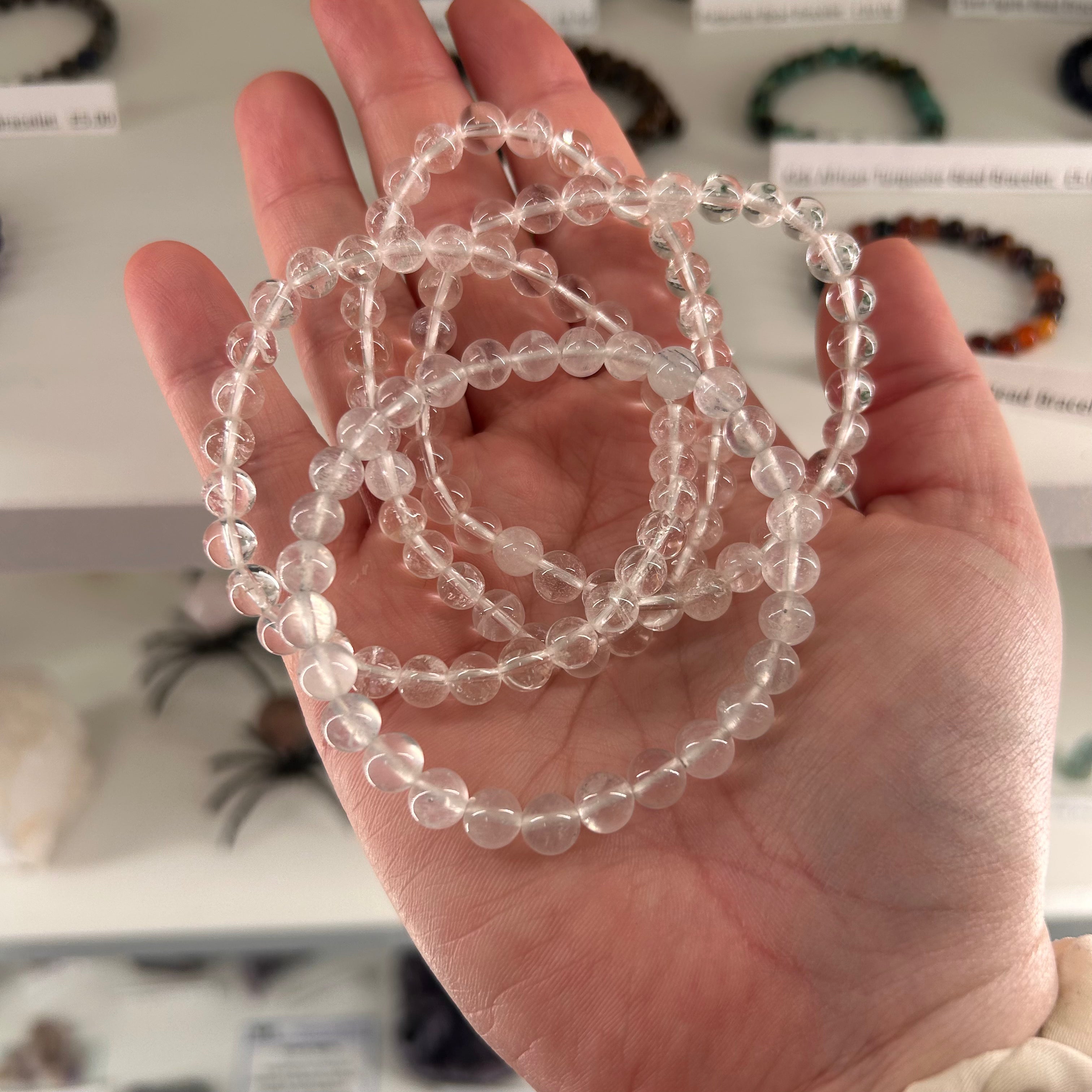 Clear Quartz Bead Bracelet