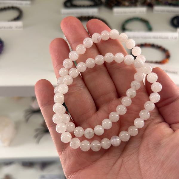 Snow Quartz Bead Bracelet