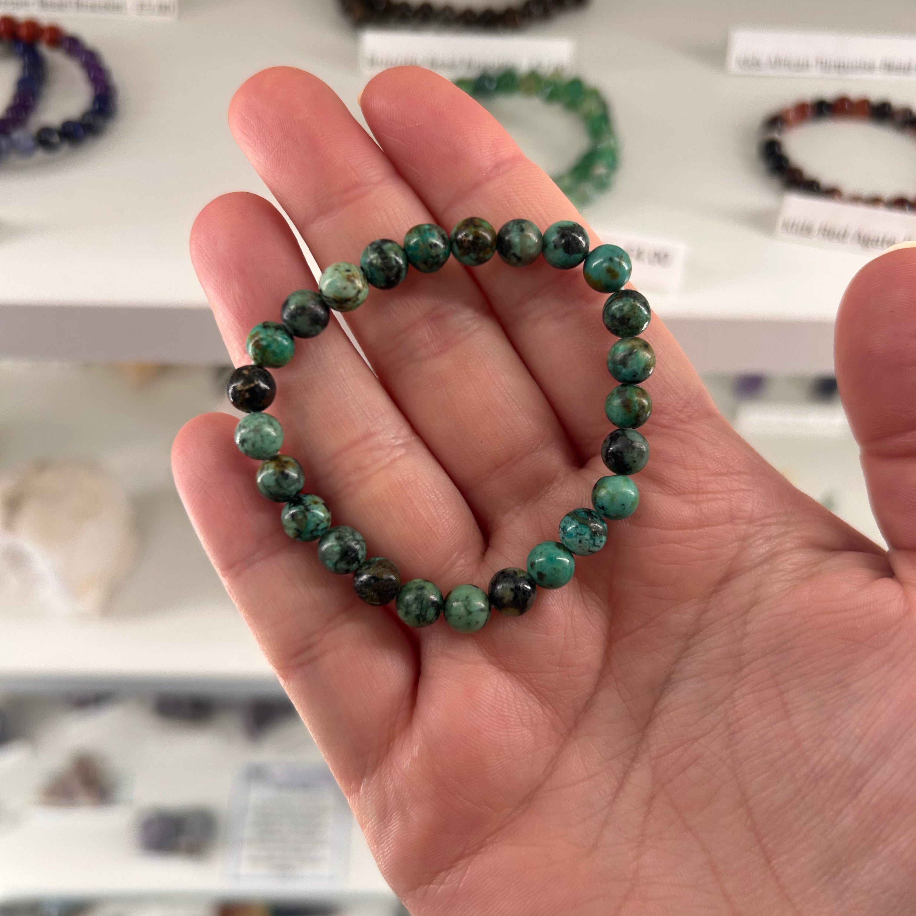 Kids African Turquoise Bead Bracelet