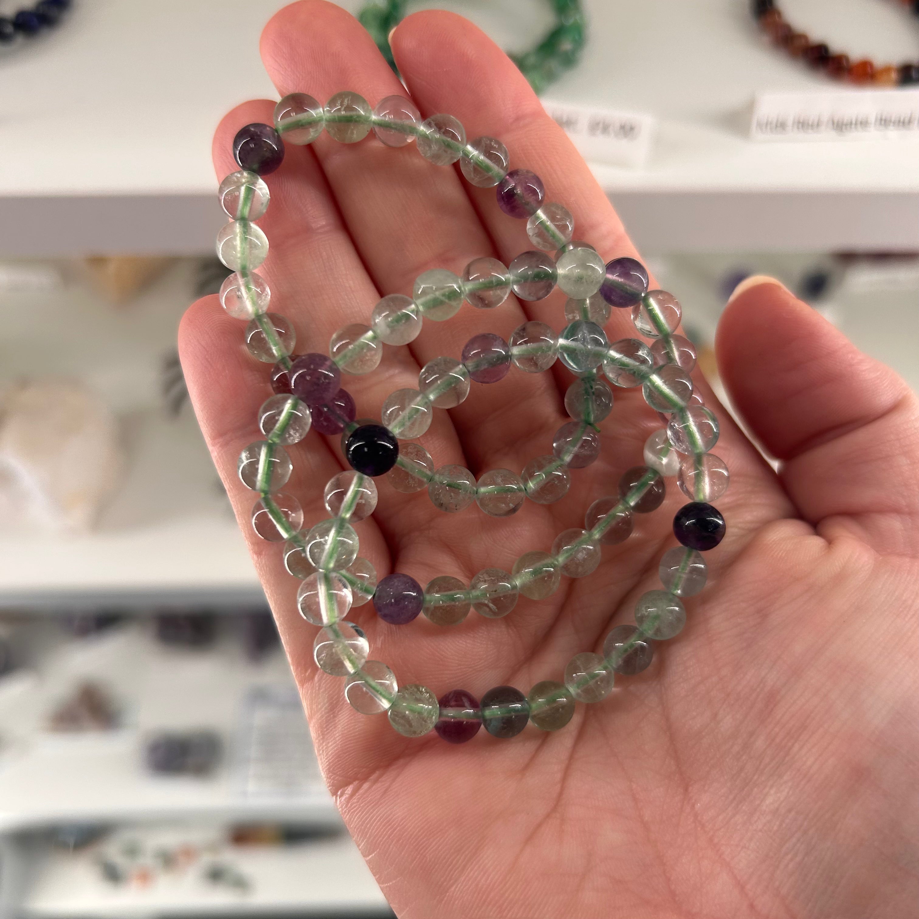 Kids Fluorite Bead Bracelet