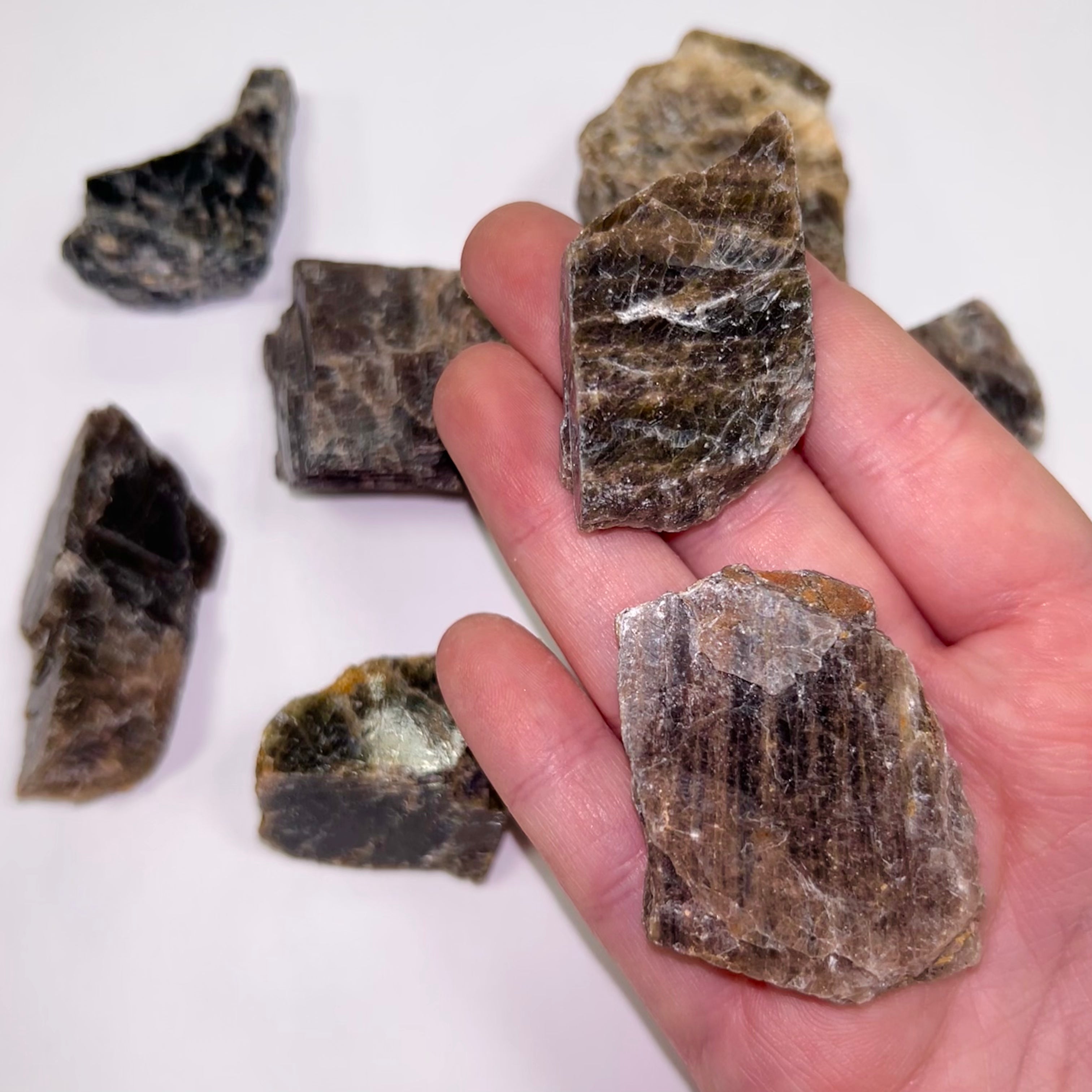 Rough Black Moonstone