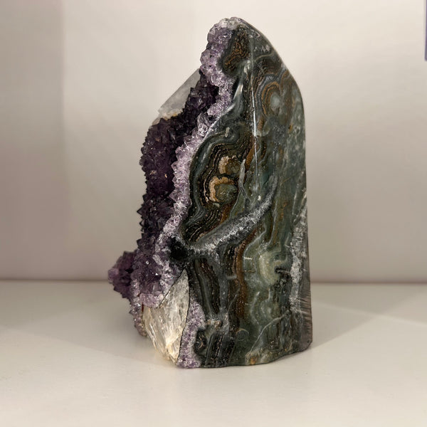 Amethyst & Calcite Cluster