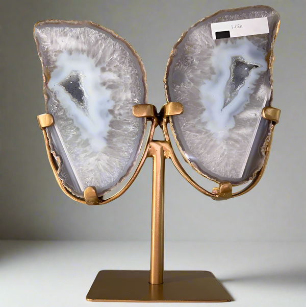 Agate Wings on Stand