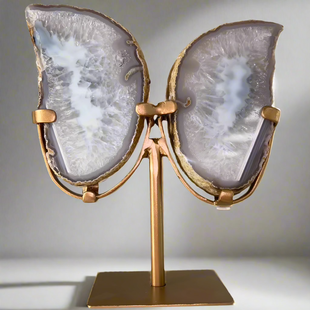 Agate Wings on Stand