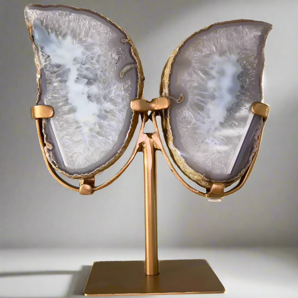 Agate Wings on Stand