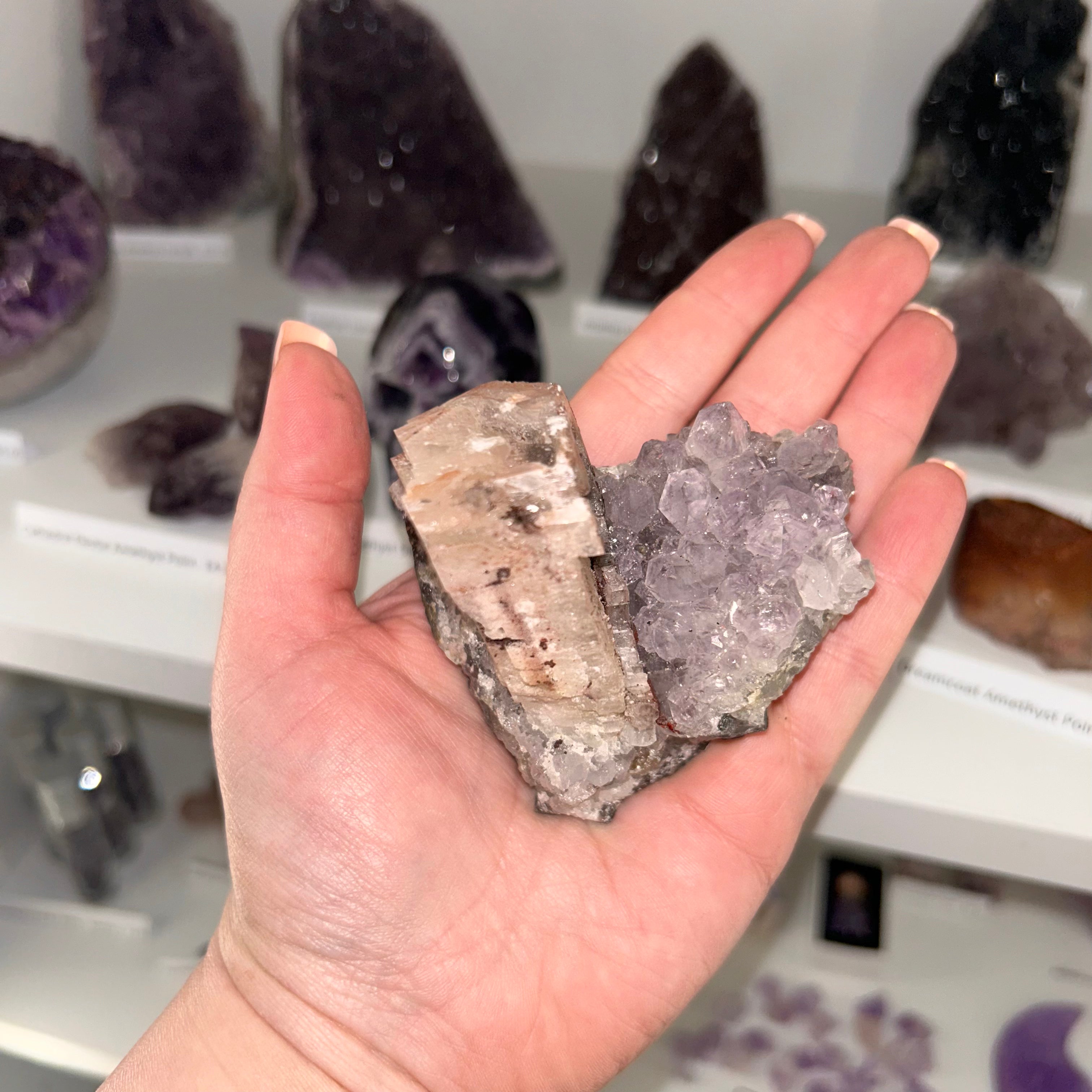 Amethyst & Calcite Druze