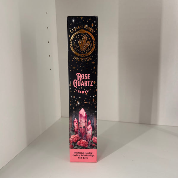 Rose Quartz Crystal Magic Incense