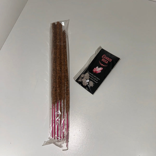 Rose Quartz Crystal Magic Incense