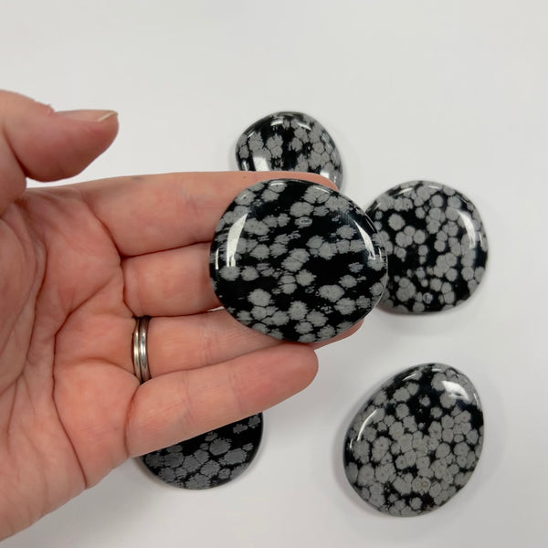 Snowflake Obsidian Smoothstone