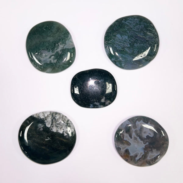 Green Moss Agate Smoothstone