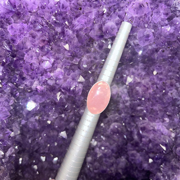 Rose Quartz Ring - Size O