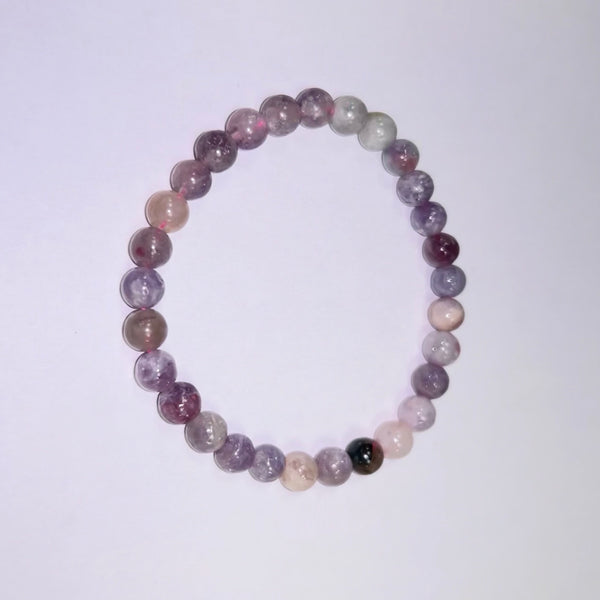 Plum Tourmaline Bead Bracelet