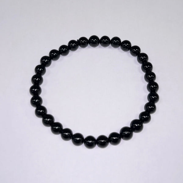Black Tourmaline Bead Bracelet