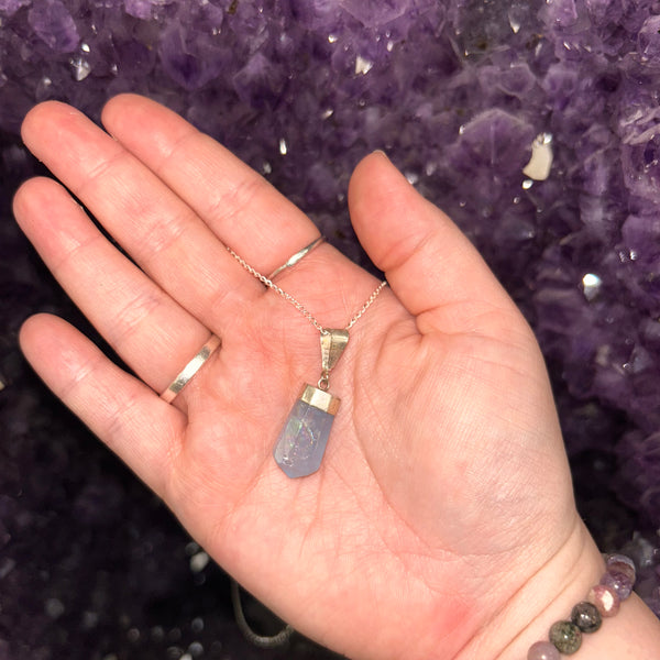 Aquamarine Pendant & Chain