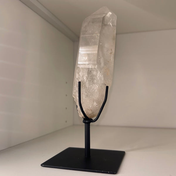 Lemurian Quartz Point on Stand
