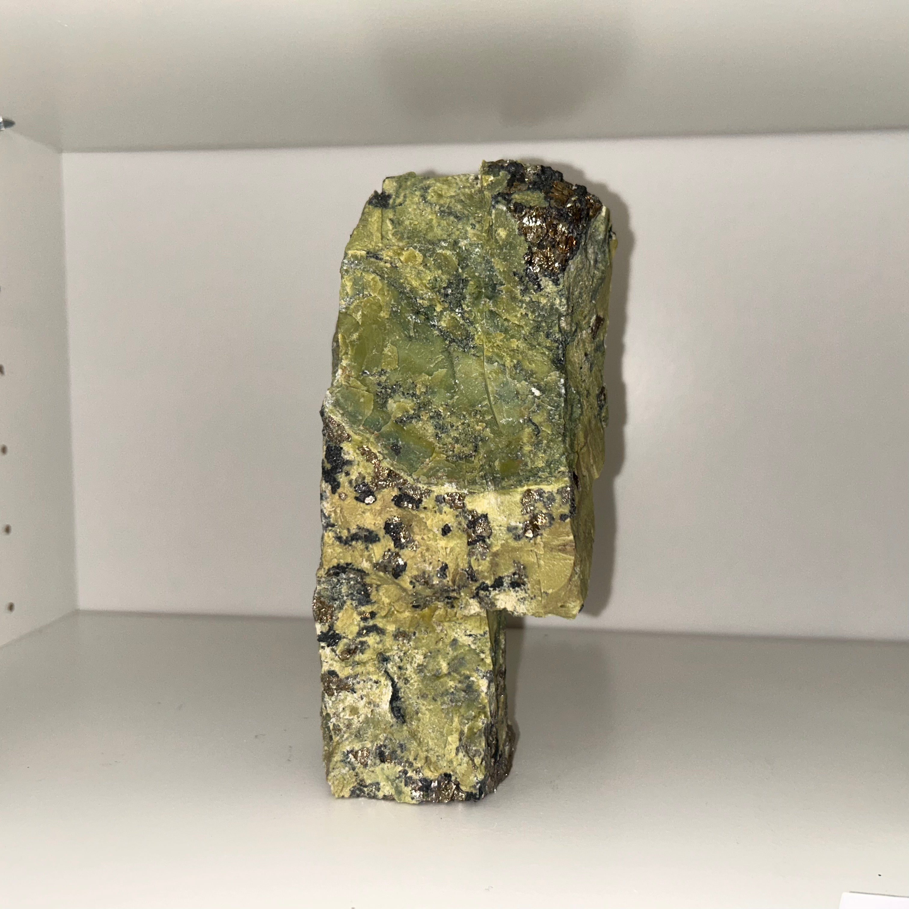 Serpentine & Pyrite Rough Tower