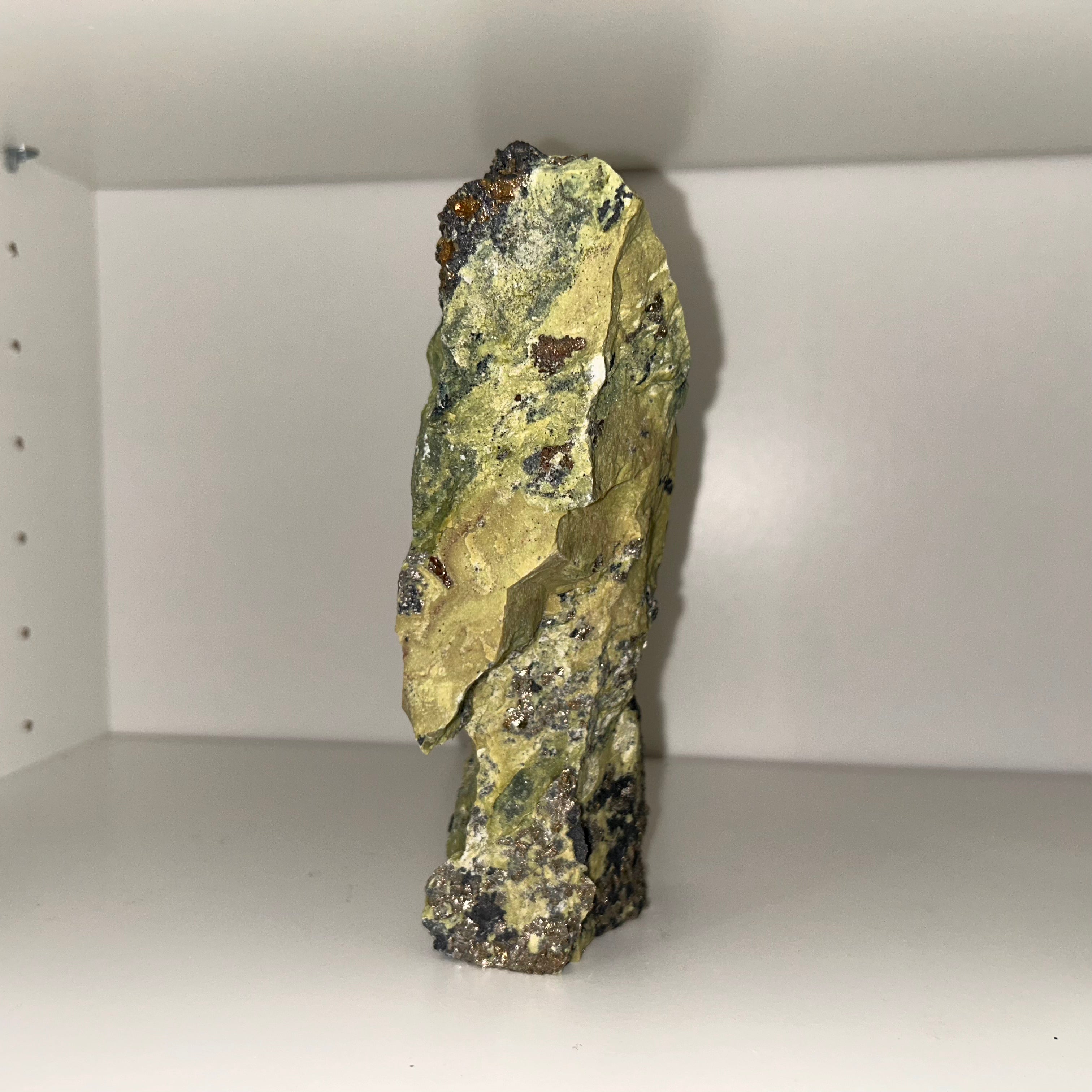 Serpentine & Pyrite Rough Tower