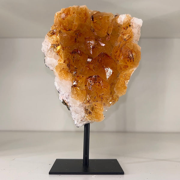 Citrine Druzy on Stand