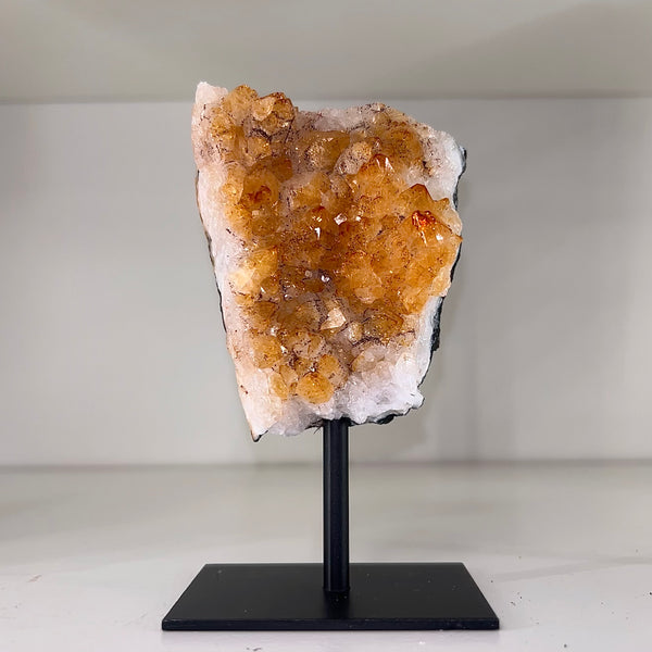 Citrine Druzy on Stand