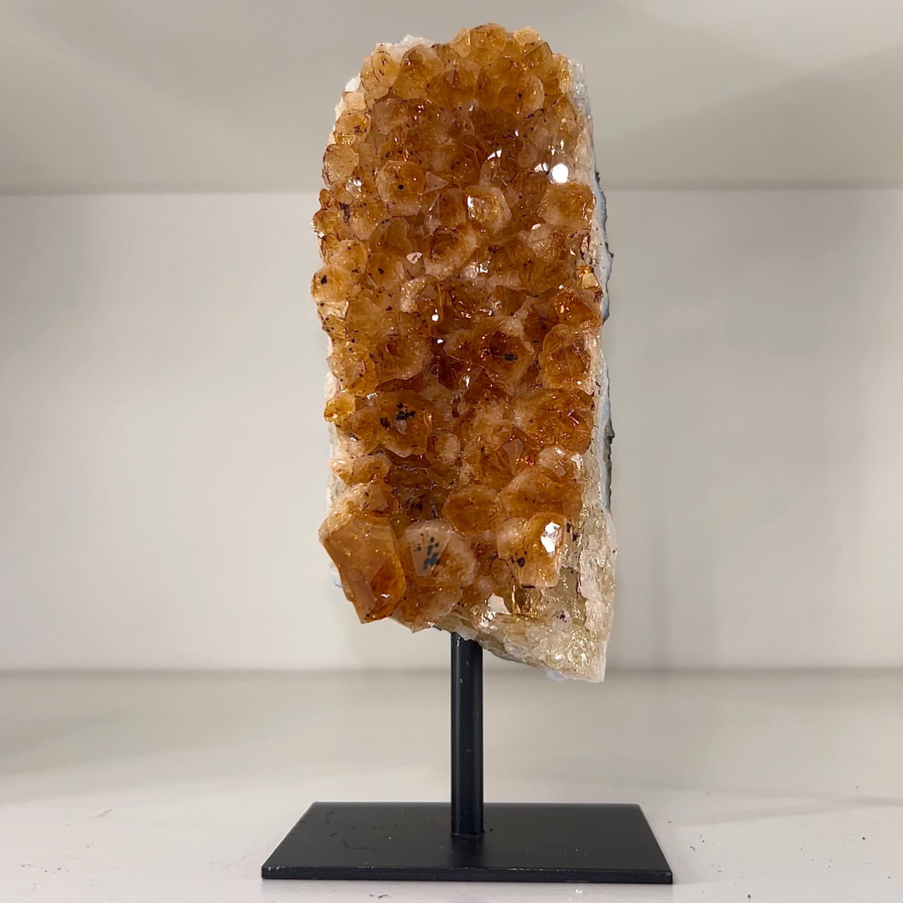 Citrine Druzy on Stand