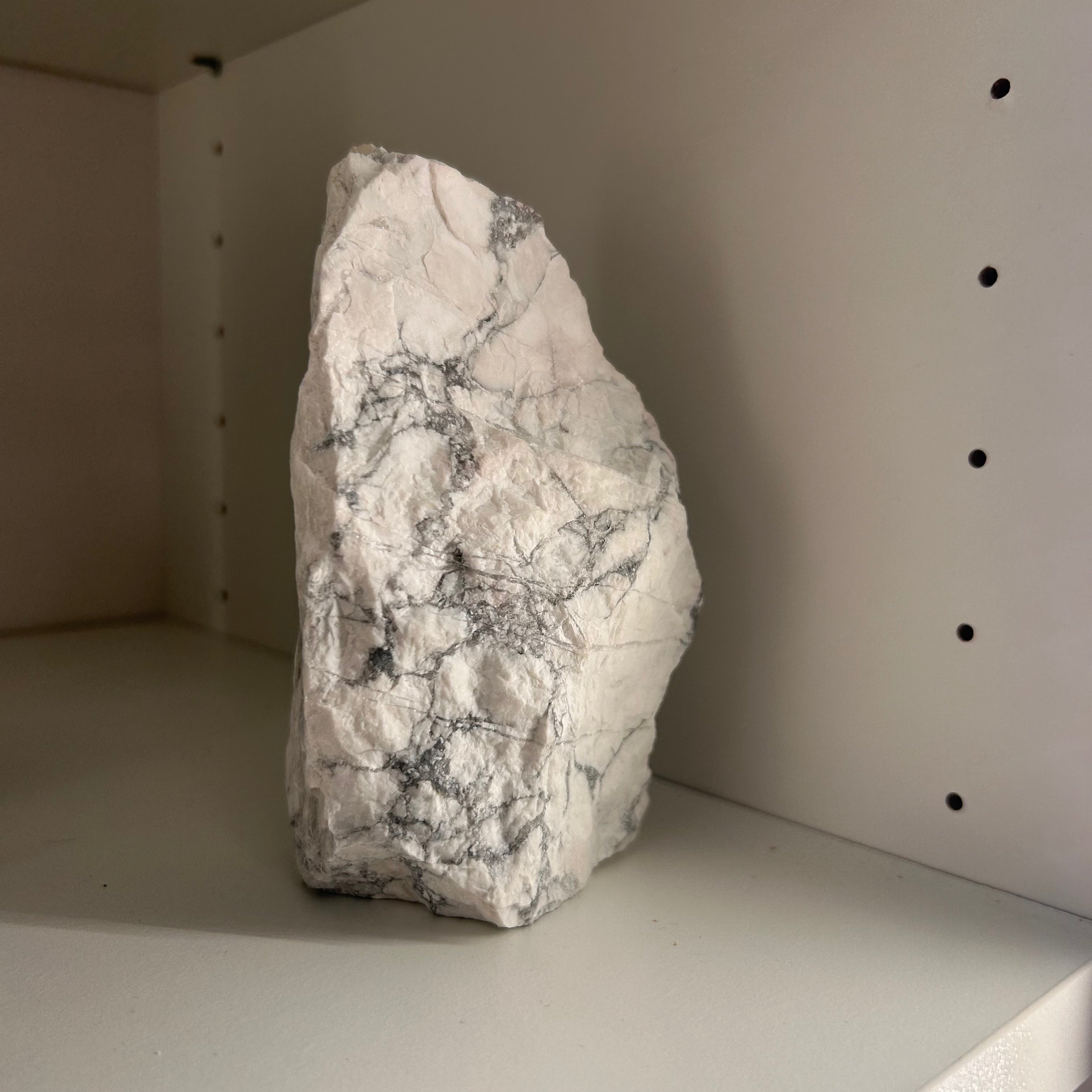 White Howlite Polished Front Tower