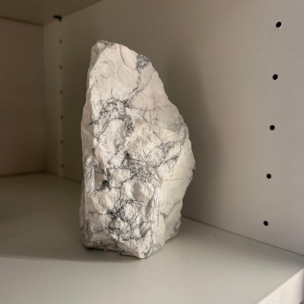 White Howlite Polished Front Tower
