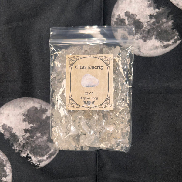 Clear Quartz Chips (approx 100g)