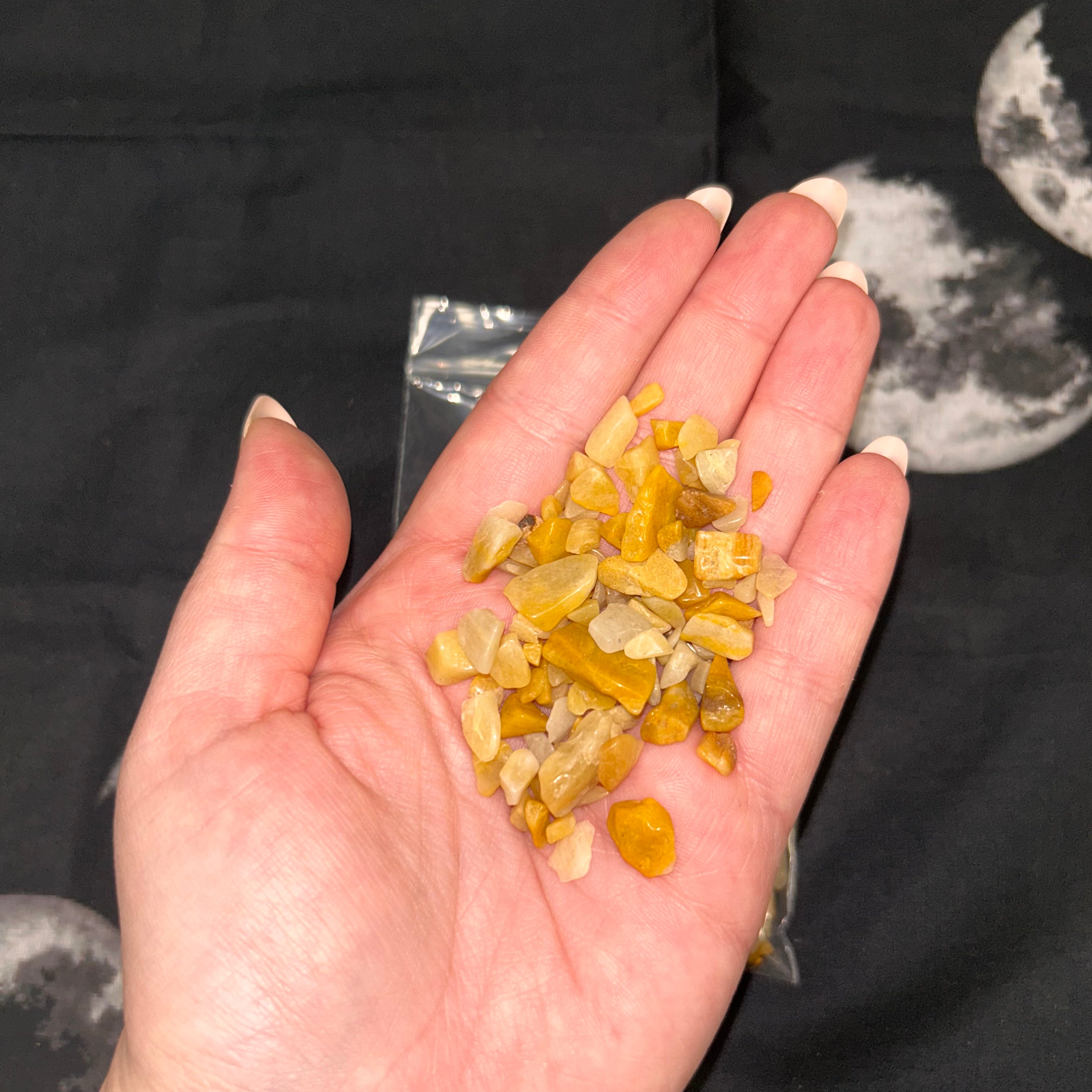 Yellow Jasper Chips (approx 100g)