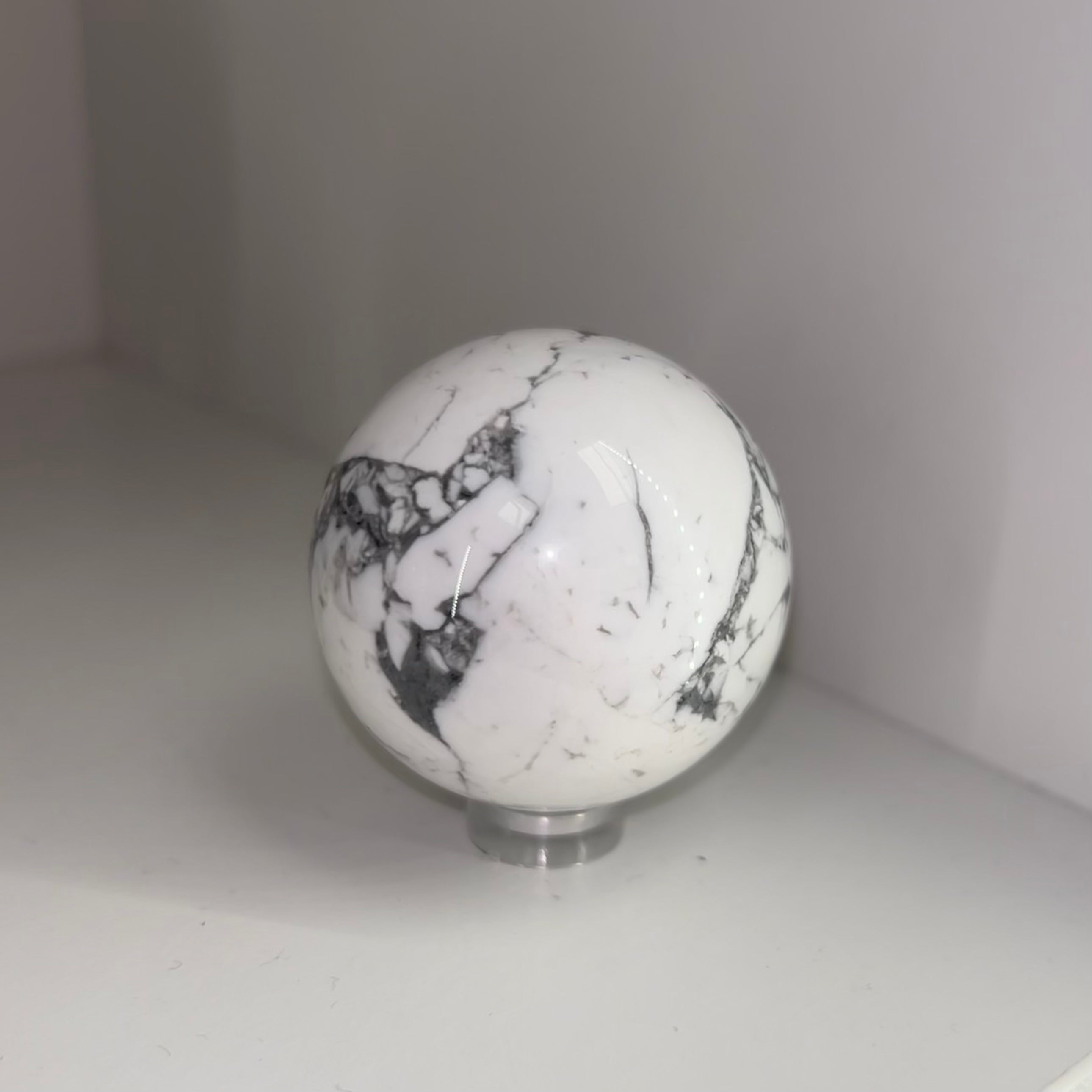 White Howlite Sphere