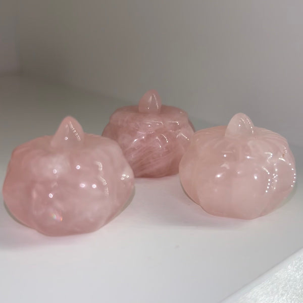 Rose Quartz Pumpkin