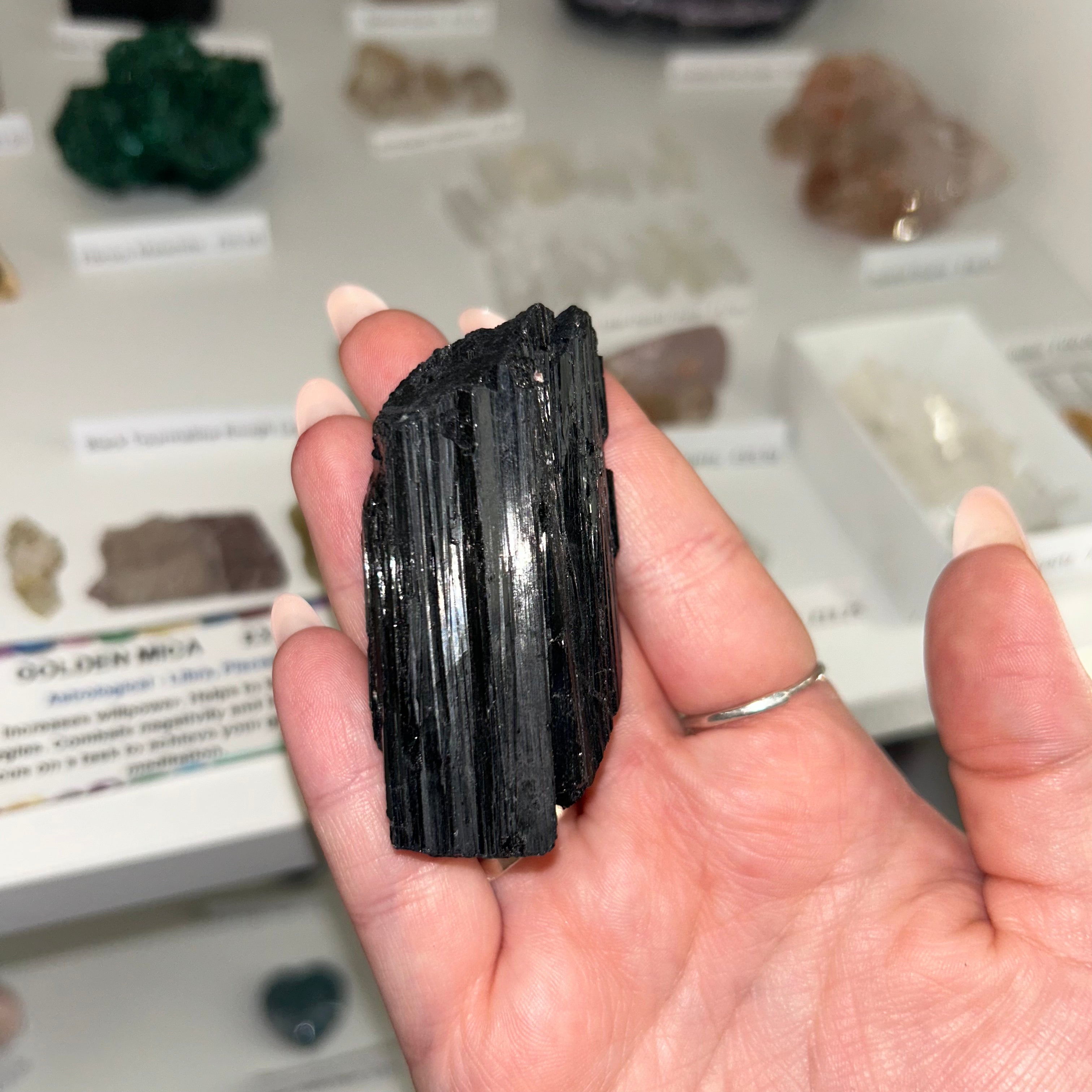 Black Tourmaline Rough Large