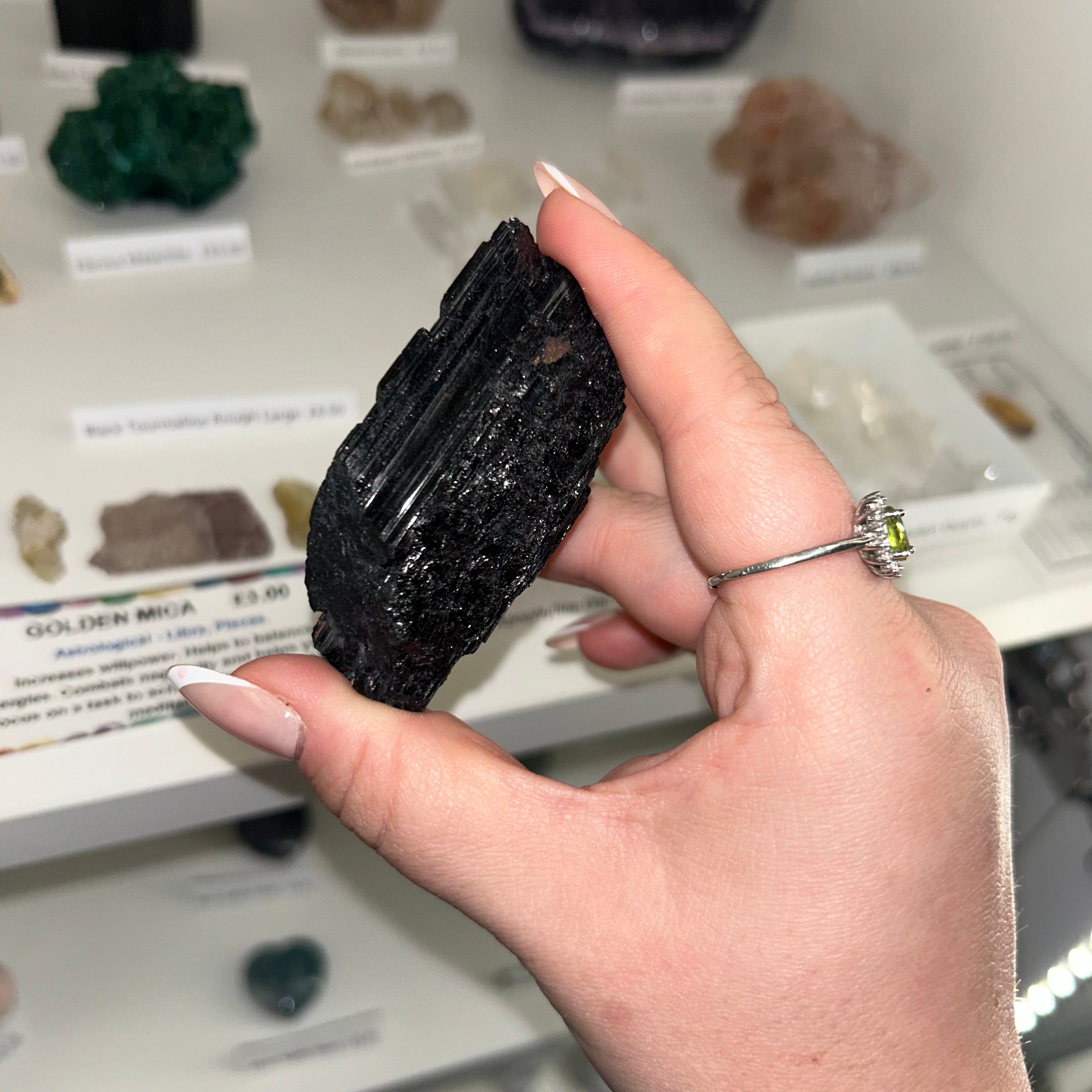 Black Tourmaline Rough Large