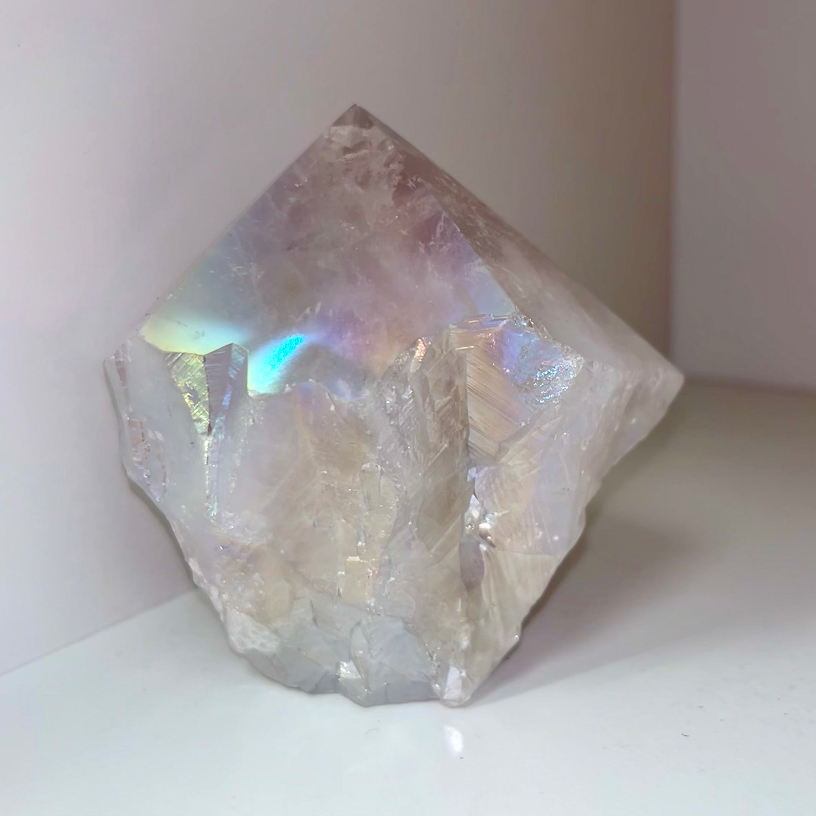 Angel Aura Quartz Polished Top Point