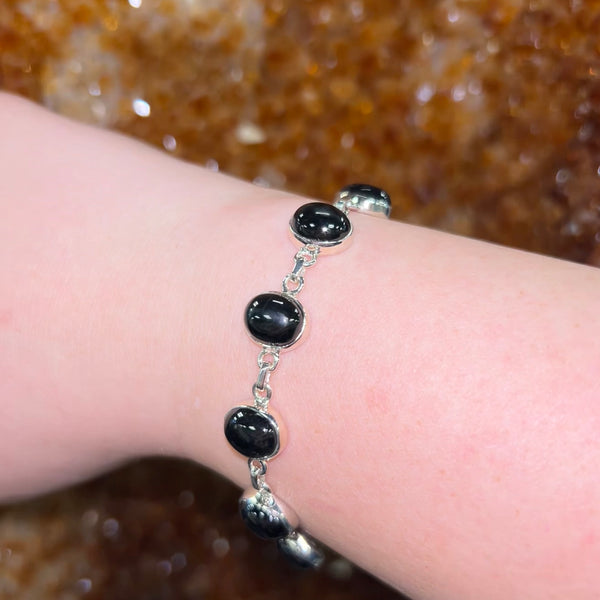 Whitby Jet Oval Bracelet