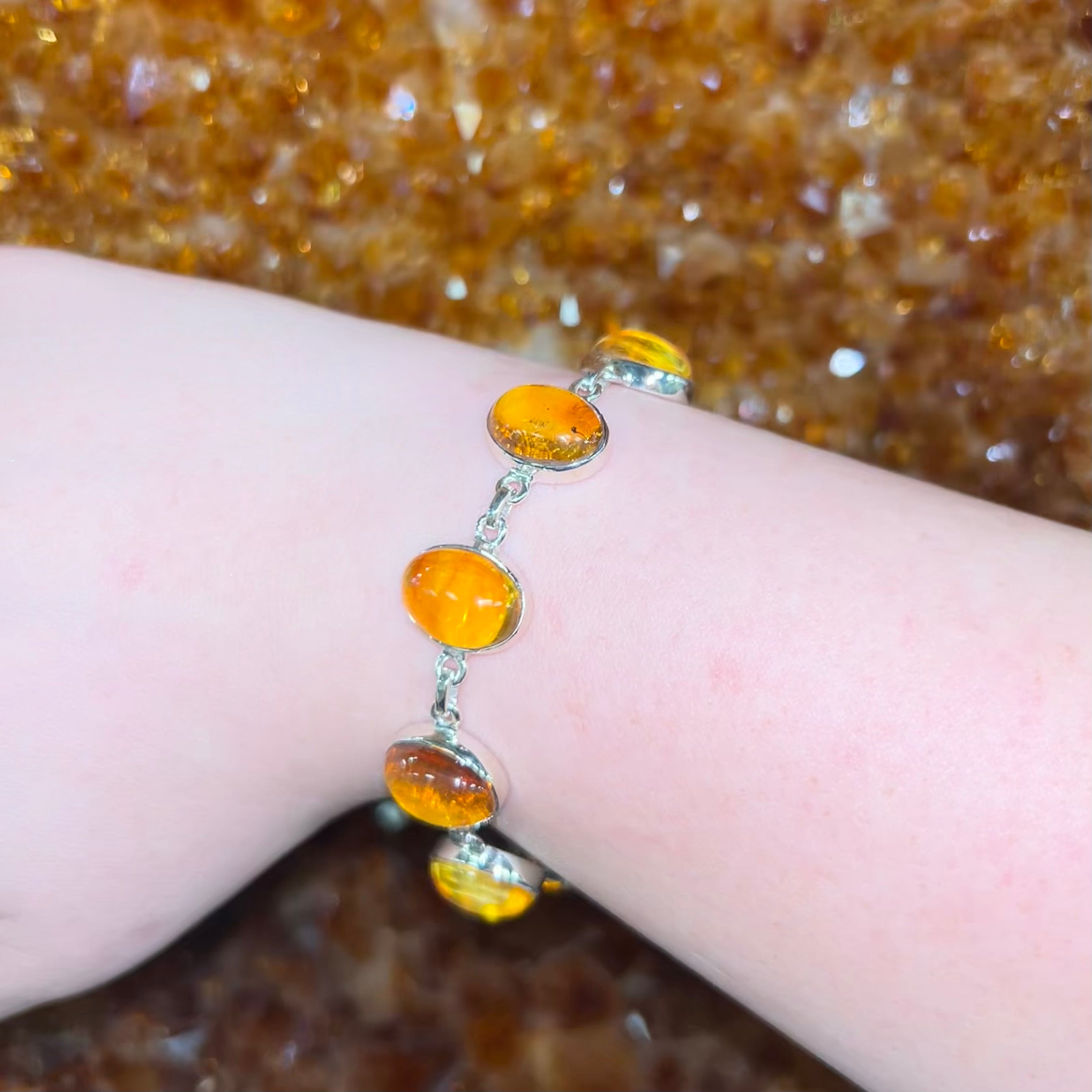 Amber Oval Bracelet
