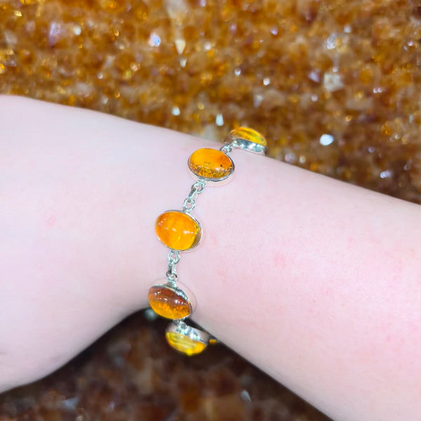 Amber Oval Bracelet