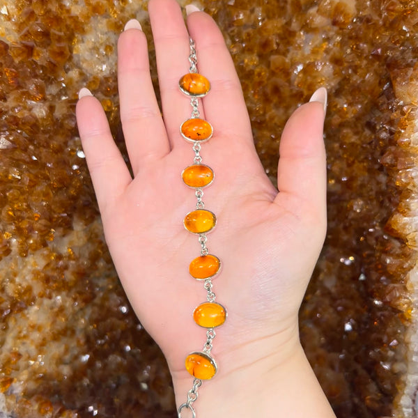 Amber Oval Bracelet