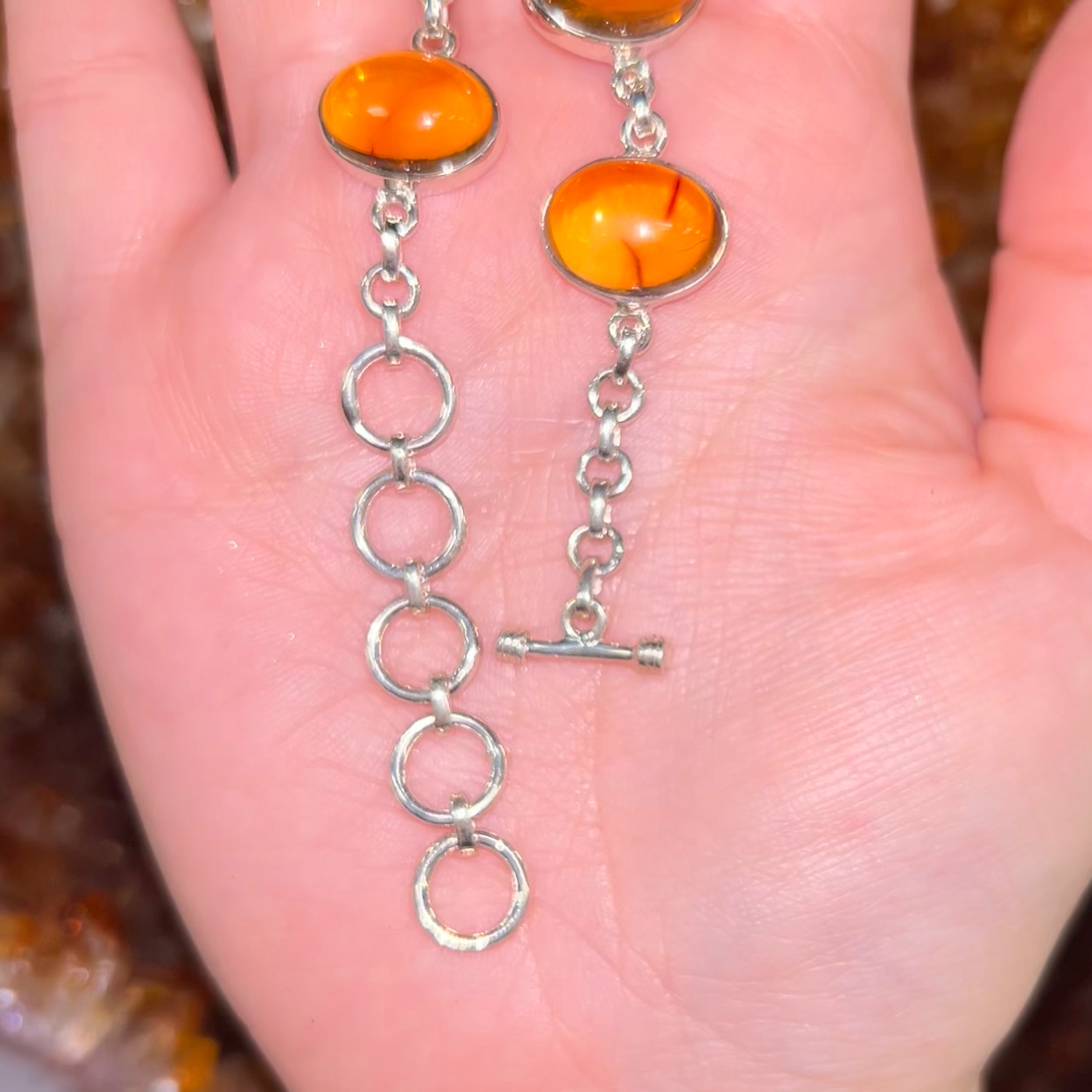 Amber Oval Bracelet